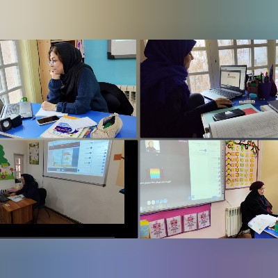 گزارش تصویری برگزاری کلاس های آنلاین  در بستر بیگ بلوباتن